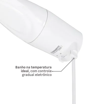 Chuveiro Elétrico Eletrônico 127V (110V) 5500w Branco Quadrado Loren Shower Lorenzetti - imagem 5