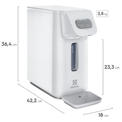 Purificador de Água Electrolux Gelada Fria e Natural Efficient Eletrônico PE15B Branco Bivolt - imagem 5