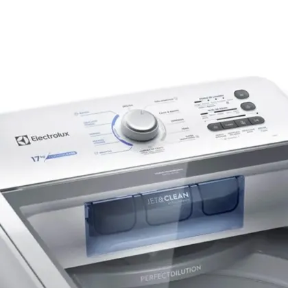 Máquina de Lavar Roupa 17kg Electrolux Branca com Cesto Inox 11 Programas e Jet Clean LED17 110V - imagem 5