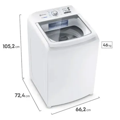 Máquina de Lavar Roupa 17kg Electrolux Branca com Cesto Inox 11 Programas e Jet Clean LED17 110V - imagem 11