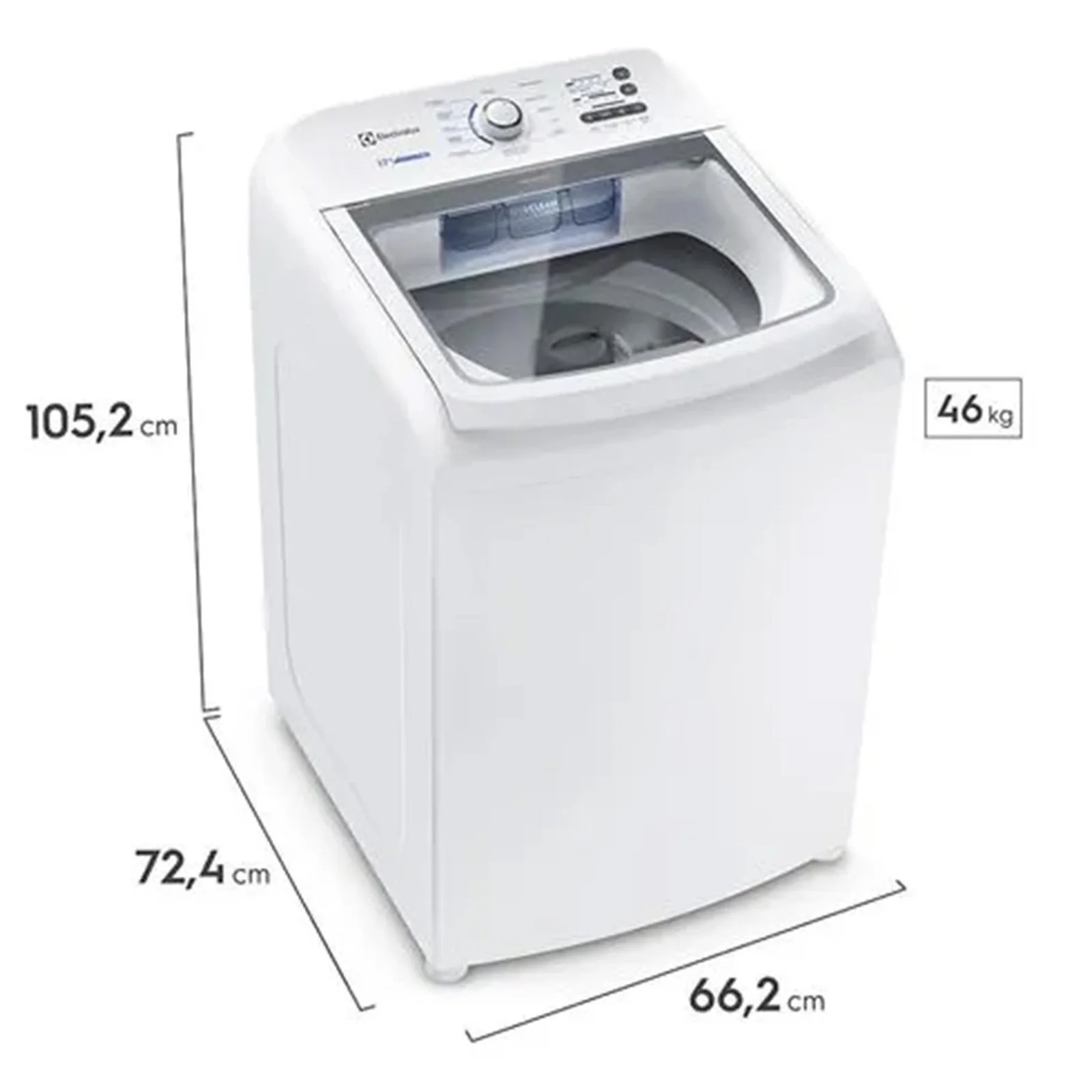 Máquina de Lavar Roupa 17kg Electrolux Branca com Cesto Inox 11 Programas e Jet Clean LED17 110V - imagem 11