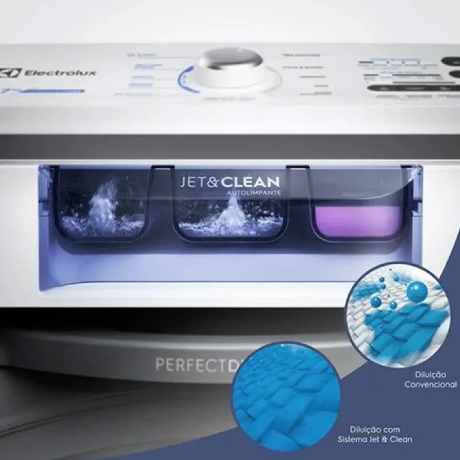 Máquina de Lavar Roupa 17kg Electrolux Branca com Cesto Inox 11 Programas e Jet Clean LED17 110V - imagem 7